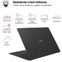 LG Gram 16ZD90S Portátil 16 Pulgadas WQXGA, Intel Core Ultra 7, 16GB RAM, 512GB SSD, Negro Obsidiana